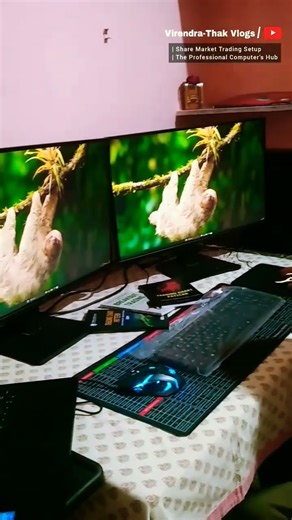 50k‑60K Ultimate Trading PC Setup | Dual 32‑inch Monitors #shorts