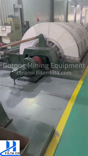 Mineral Slurry Dewatering VacuumType Ceramic FilterPress #mining #machine #ceramicplate #filterpress