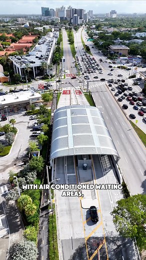 Metro Express is officially here — Miami-Dade County’s first all-electric Bus Rapid Transit service. Running along the South Dade TransitWay from Dadeland South to Florida City, Metro Express delivers a more efficient way to travel, operating in dedicated bus-only lanes with gate arms and preemptive traffic signals during peak hours to help keep service moving. The 60-foot all-electric buses feature onboard Wi-Fi, charging ports, and a comfortable ride, while new stations offer air-conditioned w