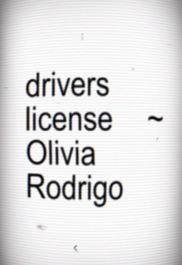 Olivia Rodrigo - Drivers License Lyrics Video