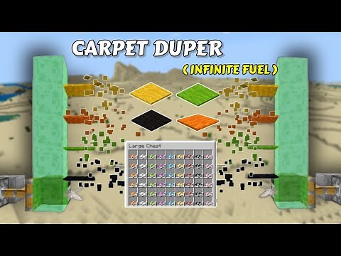 Easy Ultimate Carpet Duper Tutorial in Minecraft| Infinite Fuel | Sparkraft |