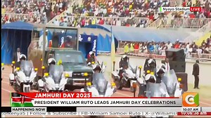 Crowd bursts into cheers and shouts as President Ruto takes his lap of honour at Nyayo National Stadium #JamhuriDay2025 | Citizen TV Kenya