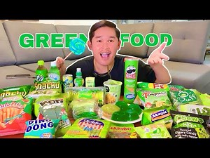 GREEN FOOD CHALLENGE FOR 24 HOURS | Stephen