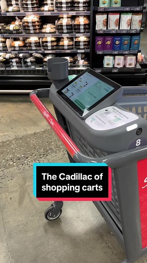 The future of grocery shopping is here! 🛒 What do you think of these high-tech carts? #nj #newjersey #shoprite #shoppingcart #bloomfieldnj #essexcountynj ✒️ Christopher Burch 🎥 Jeremy Schneider