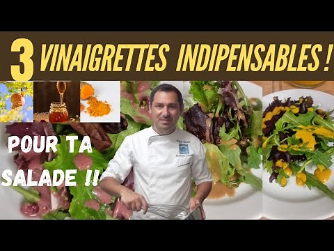 COMMENT FAIRE 3 VINAIGRETTES MAISON ORIGINALES, SIMPLES ET RAPIDES