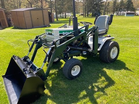 Bolens HT24D restomod with Kwik-Way front end loader