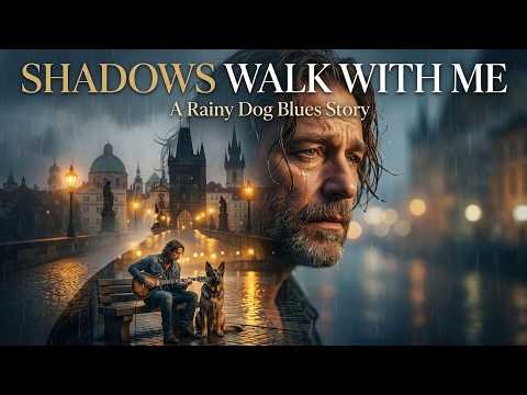 Shadows Walk With Me 🌧️ Emotional Blues Rock Ballad | Rainy Dog Blues Radio lyrics | Prague Rain