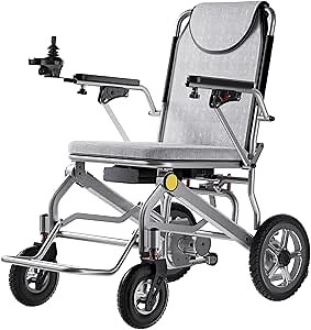 Ultralight 35lbs Foldable Electric Wheelchairs for Adults, Aluminum Frame, 300W Brushless Motor & Detachable Lithium Battery, 350lbs Capacity, All Terrain Magnesium Wheels Electric Wheelchair