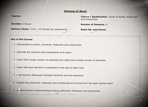 Produce a learning programme / scheme of work in your subject area-PTLLS