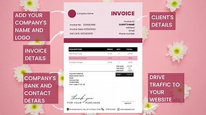 Téléchargement du modèle de facture, modèle de facture, formulaire de commande, facture, formulaire de facture, facture commerciale, facture imprimable, facture modèle - Etsy France