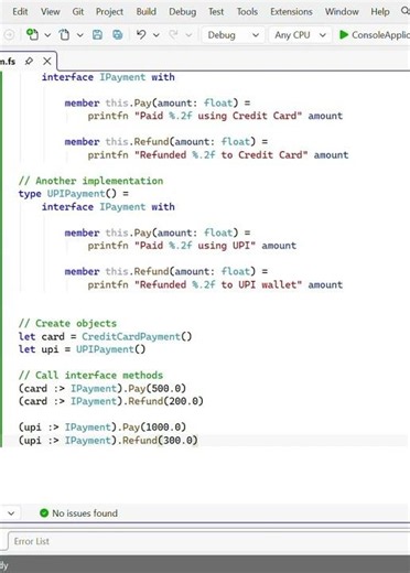 F# Interfaces