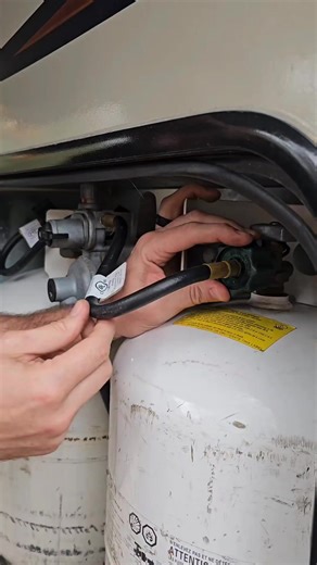 We upgraded the lines on our RV propane tanks and added the Gas Stop. Here are a few things we like about it. * The GasStop has a built-in emergency shut-off if you have a major leak or regulator failure * It took less than 15 minutes to install * It can be used to test for minor leaks * The hoses are much stronger, while still being flexible Have you heard of this before? #rvtips #rvfix #camperlife #rvfamily #nomadfamily #rvrenovation #weekendwarrior #fifthwheel #rvupgrade #rvfulltimer #fulltim