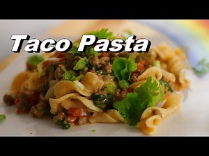 Taco Pasta, Homemade Hamburger Helper, One Skillet & Cooking on a Ceramic Top Stove