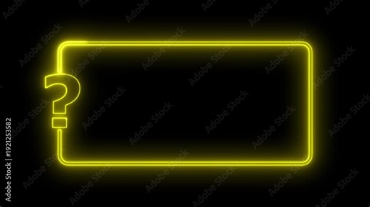 question mark sign animation quiz trivia game competition question mark frame for quizzes on transparent background