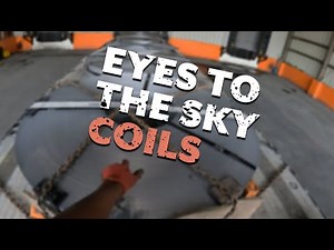 Flatbed trucker securing skidded coils eyes to the sky | #TMC Vlog