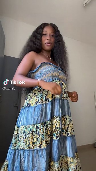 Beautiful Colorful Strapless Dress Showcase