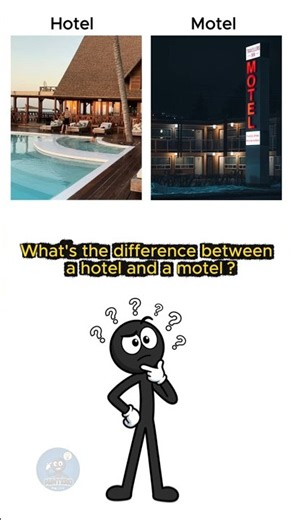 Hotel vs Motel 🏨🚗 | What’s the Difference? #Shorts