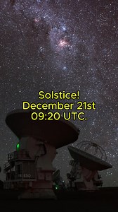 📢 December 21, 09:20 hrs. UTC, Summer ☀️ #solstice in the Southern Hemisphere, ❄️ winter in the Northern Hemisphere. #science #astronomy | ALMA Observatory