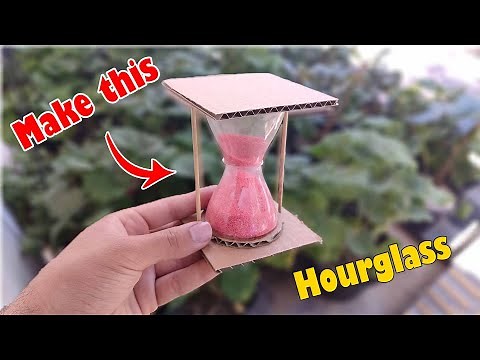 How to Make an Hourglass / Sand Clock from Waste Material | Easy DIY