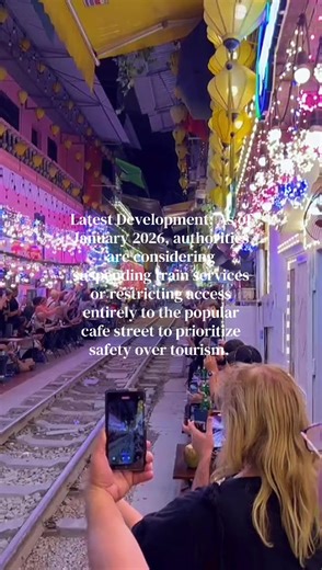 Cafés de Hanoi Train Street: Cierre por Seguridad