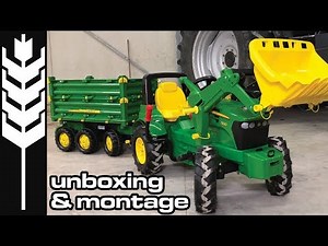 John Deere 7930 Farmtrac - Unboxing - Montage - Rolly toys
