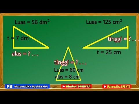 Calculating the Length of the Base and Height of a Triangle, if the Area is Known