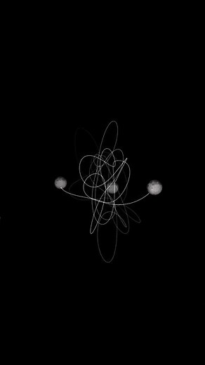 Three Body Problem - Visualized #threebodyproblem #orbit #stars #dreikörperproblem #umlaufbahnen