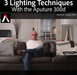 DSLR Video Shooter demonstrates bounce lighting, diffusion, and book lighting techniques with the 300d. | Aputure