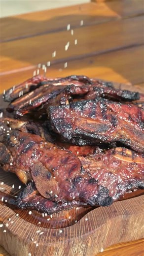 Grilled Korean Short Ribs by @bbqfriend