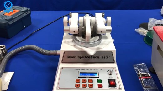 ASTM D4060 TABER Abrasion Resistance Tester with 250g-1000g Load Digital Counter 6-Digit Display for Leather Testing
