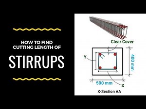Cutting Length of Stirrups in Beams & Column