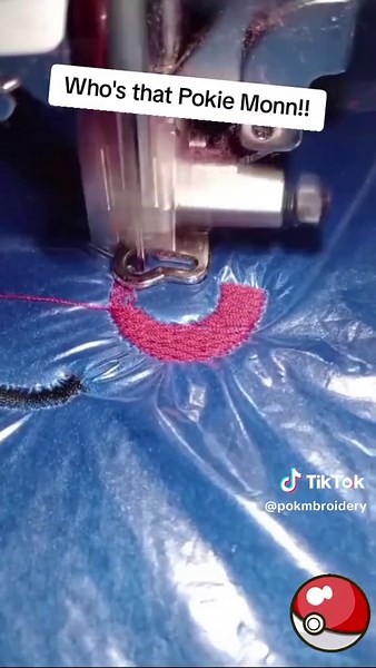 Who's that Pokémon! #pokemontiktok #animetiktok #sewingtiktok #sewing #pattern #cute #embroidery #pokemon #embroiderymachine