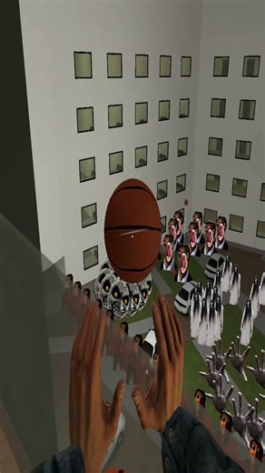 I Dropped a Basketball Into a Courtyard FULL of Nextbots… What Happened Next Was Insane #gmod