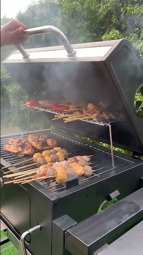 This Outdoor BBQ Grill is a Backyard Game Changer! 🔥 #bbq #grill#courtyardgrill#charcoalbbqgrill