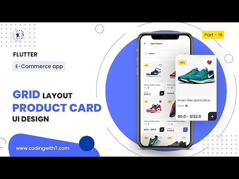 Gridview in Flutter with Product Card Design | Flutter Gridview 2025