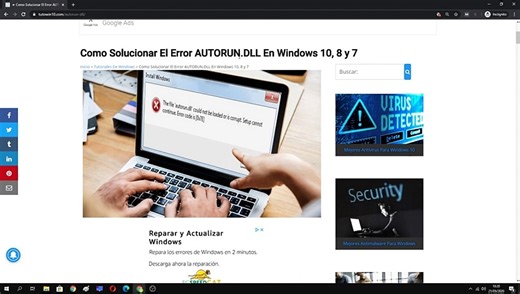 Como SOLUCIONAR el ERROR AUTORUN.DLL en WINDOWS 10/8/7 (FÁCIL y RÁPIDO)