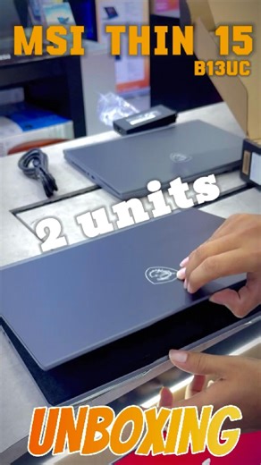 UNBOXING 2 UNITS! 😱 MSI Thin 15 B13UC is Clean! ✨#MSI #MSIThin15 #GamingLaptop #Unboxing