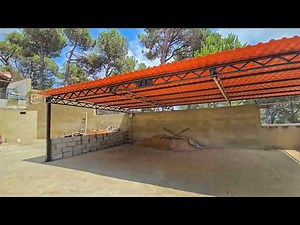How We Built a Massive Car Shelter From Scrap Metal [Full Build]