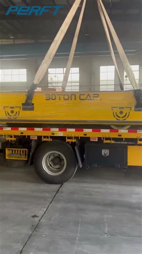 Custom 30T Battery‑Powered Trackless Transfer Cart – Loading & Shipping Footage