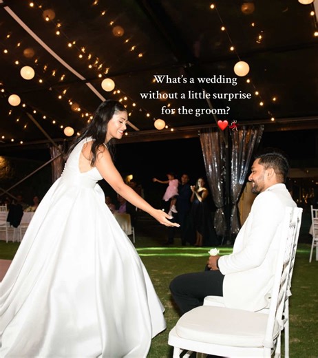 Groom's Surprise Dance at the Wedding Reception