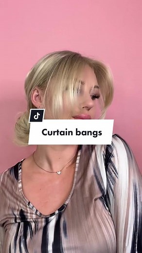 Curtain Bangs Styling Tutorial: Ponytail Curtain Bangs