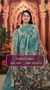 Price :- ₹650/- Product Code :- NSGS4713 Product Name :- Linen Cotton Saree 🔗 Shop Now: https://nidharshanasarees.com/products/linen-cotton-video-52 📌 How to Order: ✔ Visit our website: www.nidharshanasarees.com ✔ Order through our Mobile App for a faster checkout: 📲 Download on Play Store :- Play store link :- https://play.google.com/store/apps/details?id=com.nidharshanasarees 📲 Download on App Store :- https://apps.apple.com/in/app/nidharshana-sarees/id6587576318 📍 Store Locations: 🏬 Ram
