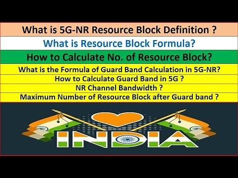 5G Resource Block || Resource Block Formula || Guard Band