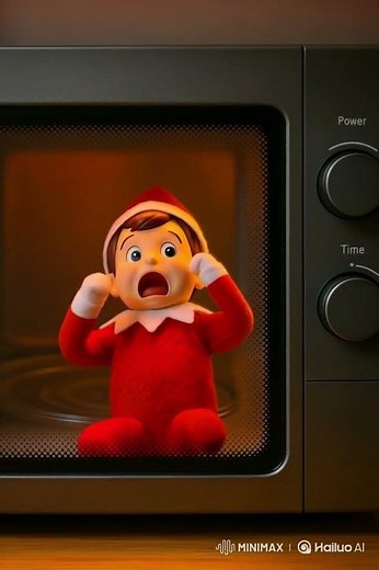 Santa's Elf Exploding in a Microwave Oven #elf #christmas #santaselves #elfontheshelf