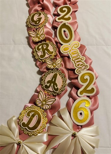 Graduation Lei, Pink Butterfly/coquette Bow Grad Accessories, Graduation Gifts - Etsy