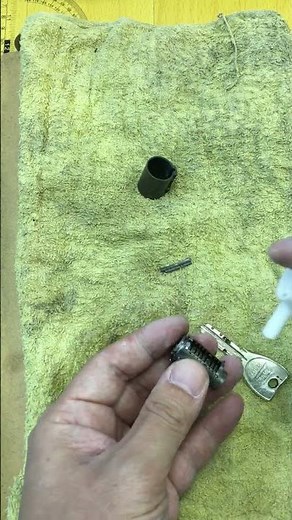 美和ロックのディンプルキー、PSキーシリンダーを洗浄！【鍵屋】【鍵穴洗浄】 #鍵 #鍵屋 #locksmith