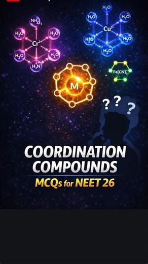 Chemistry MCQs for NEET 26 | Coordination Compounds 13 #neet2026 #neetchemistry #BestForNEET