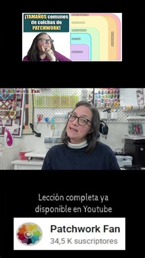Excerpt from the lesson "Quilt Sizes" #patchwork #patch #easypatchwork #crafts