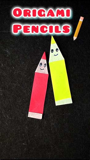 How to Make Paper Origami Colour Pencils 🖍️#shorts