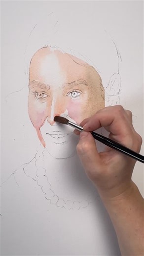 Jane Beata art on Instagram: "My largest watercolor portrait of 2024, exhibited during @festival_acuarela_cordoba in Spain in March 2025. Model and inspiration for this one was one of my lovely students & frequent studio visitor, Zuzka 🦋"